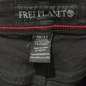 Mens black stretch jeans size 30